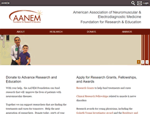 Tablet Screenshot of aanemfoundation.org